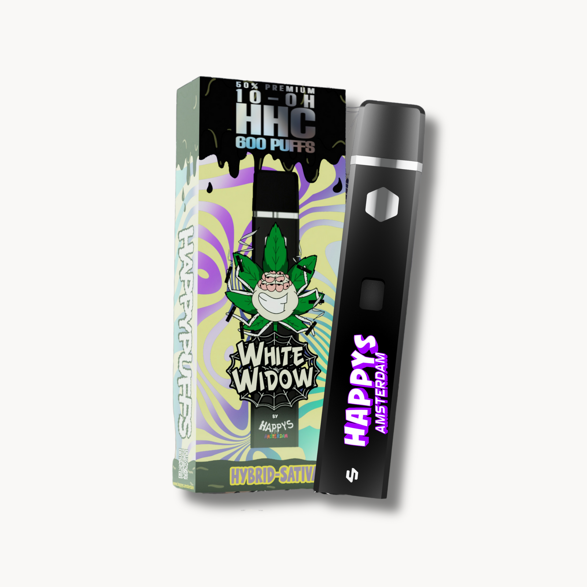 Happys Amsterdam 50% 10-OH-HHC Premium Einweg Vapes 1ml  Hamphavn