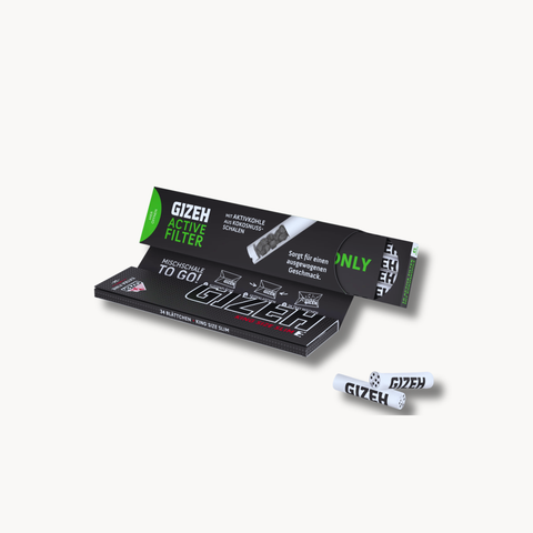 GIZEH BLACK® King Size Slim + Active Filter