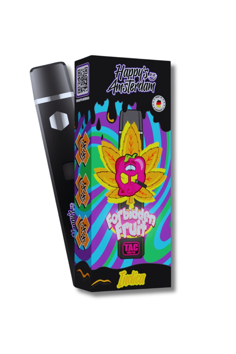 Happys Amsterdam Premium 1ml TAC Vape Forbidden Fruit - Indica