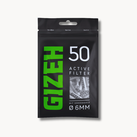 GIZEH BLACK® Active Filter 6mm -  50Stk