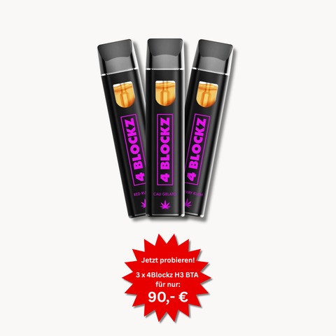 3 x 4 Blockz H3 BTA 1ml Vape Sparangebot