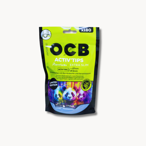 OCB Activ Tips Extra Slim Bamboo Limited Edition 6 mm – 180 Stück