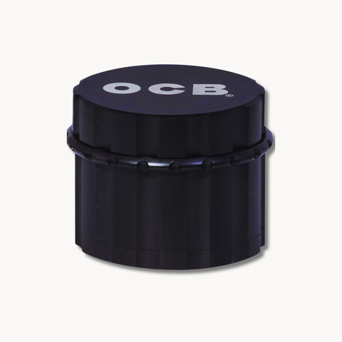 OCB Aluminium Grinder Herb Grinder – Diamond Cut Black Matte 50 mm