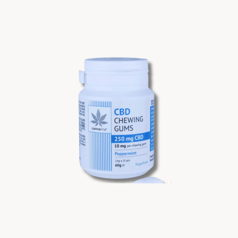 Cannaline CBD Kaugummis – 250 mg, Peppermint - 25 Stück