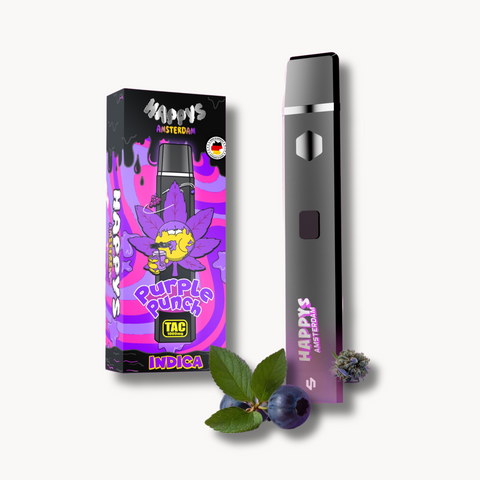 Neu! Kauf 3 und spare Angebot! Happys Amsterdam 1ml TAC Vape in verschiedenen Aromen erhältlich!